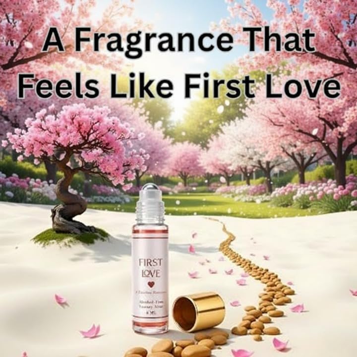 Perfume First Love Attar | Inspired by Luxury – Long-Lasting Alcohol-Free | Roll-On Attar | Perfume Oil with Lavandin, Italian Cedar & Warm Redwood – Ittar for Men & Women | 6 ML