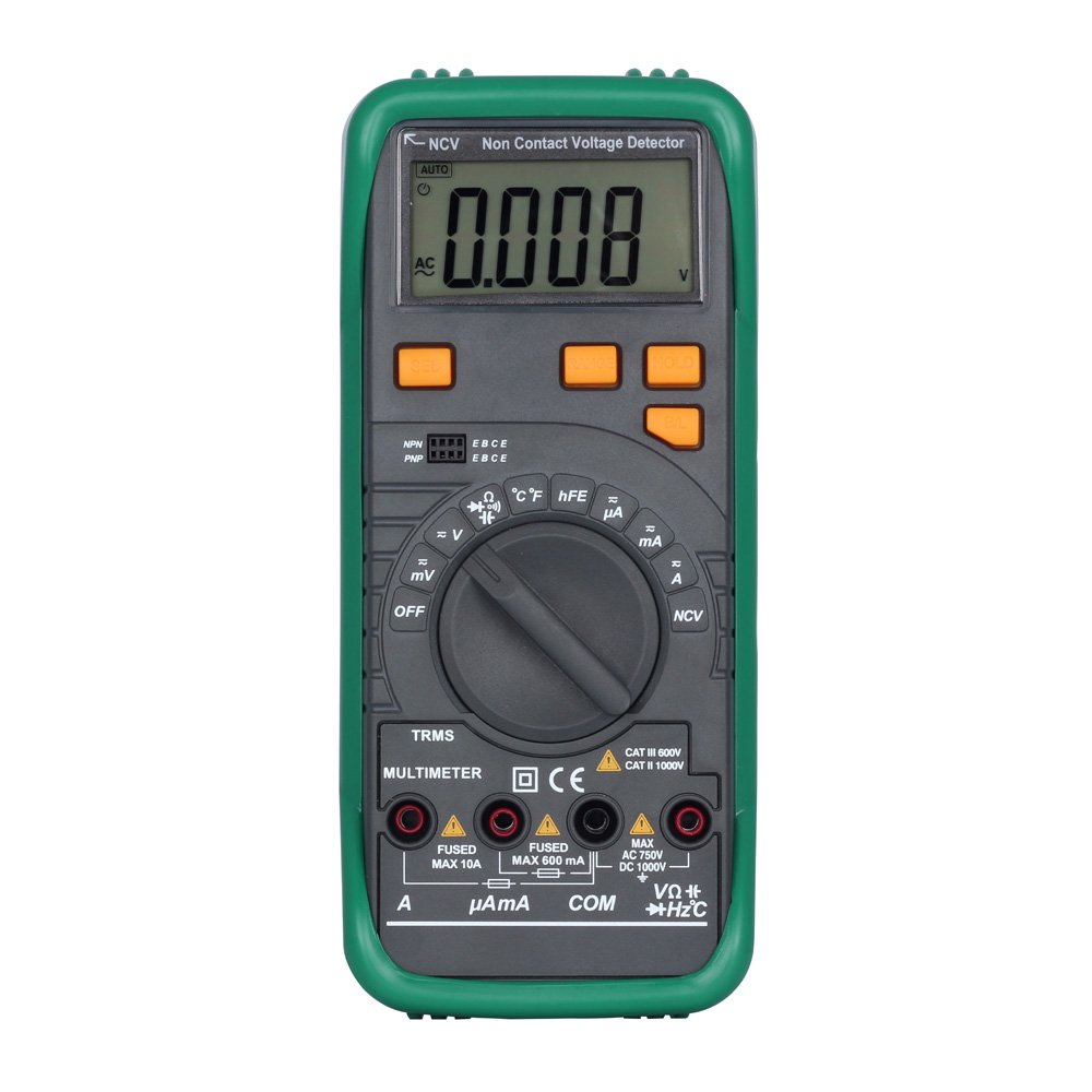 MASTECH AC/DC Auto/Manual Range Digital Multimeter, MS8268