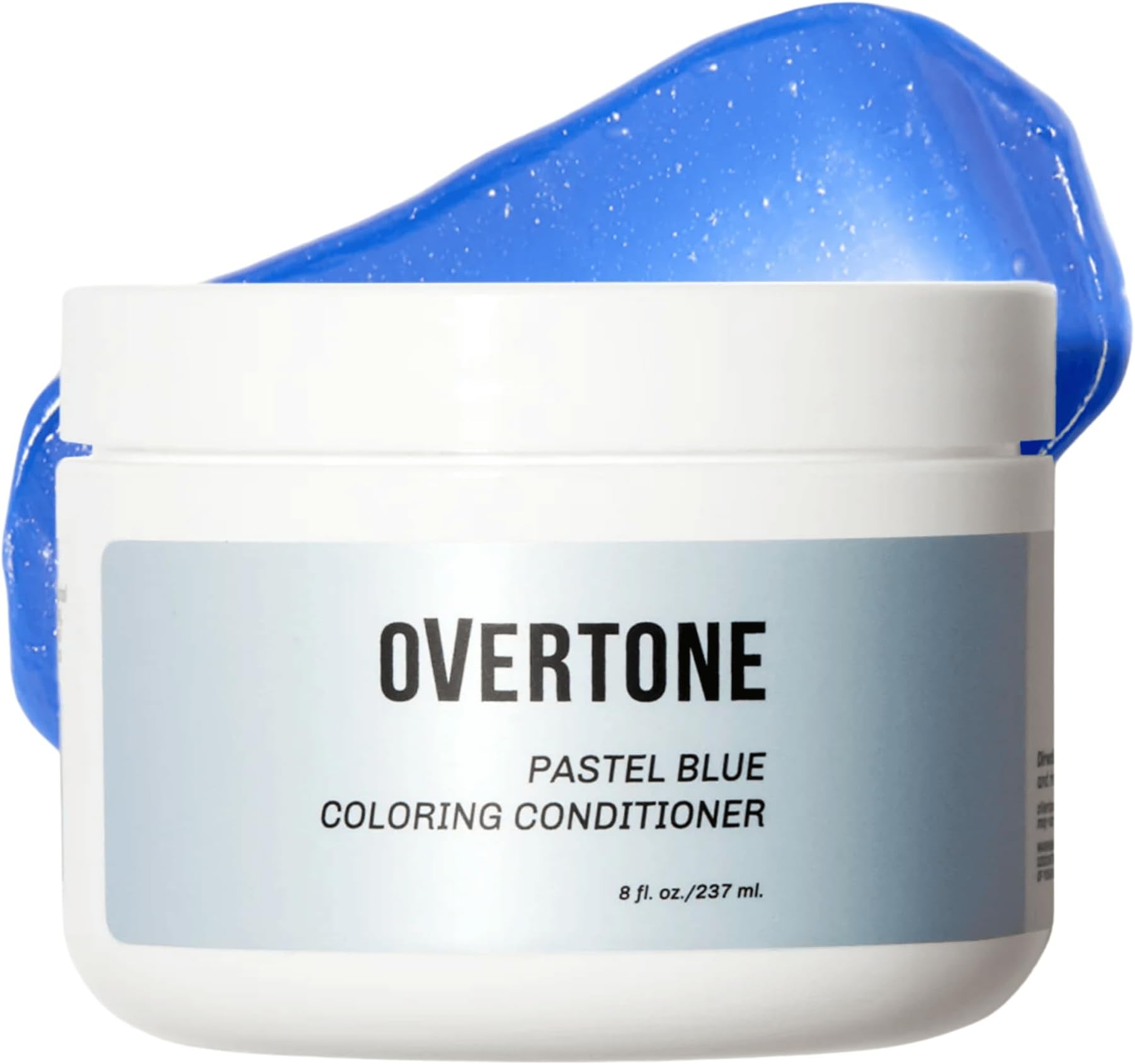 OVERTONE Haircare Color Depositing Conditioner - 8 oz Semi-permanent Hair Color Conditioner With Shea Butter & Coconut Oil - Pastel Blue Temporary Cruelty-Free Hair Color (Pastel Blue)