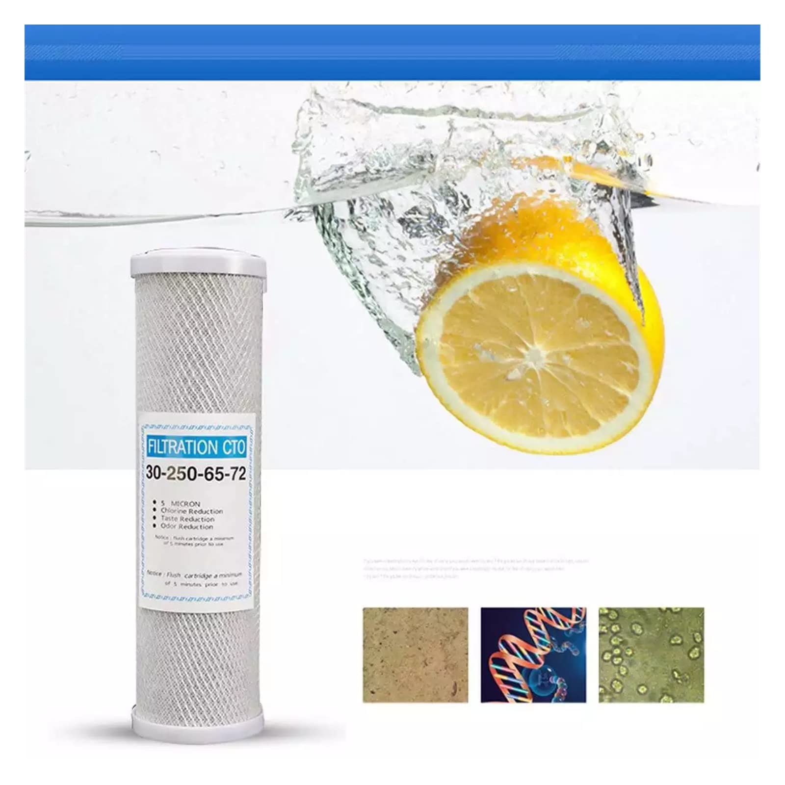 Sistema de filtración de agua, 50/75/100/125GPD hogar cocina ósmosis inversa RO membrana de agua de repuesto purificador de filtro de agua tratamiento de bebida(50GPD)