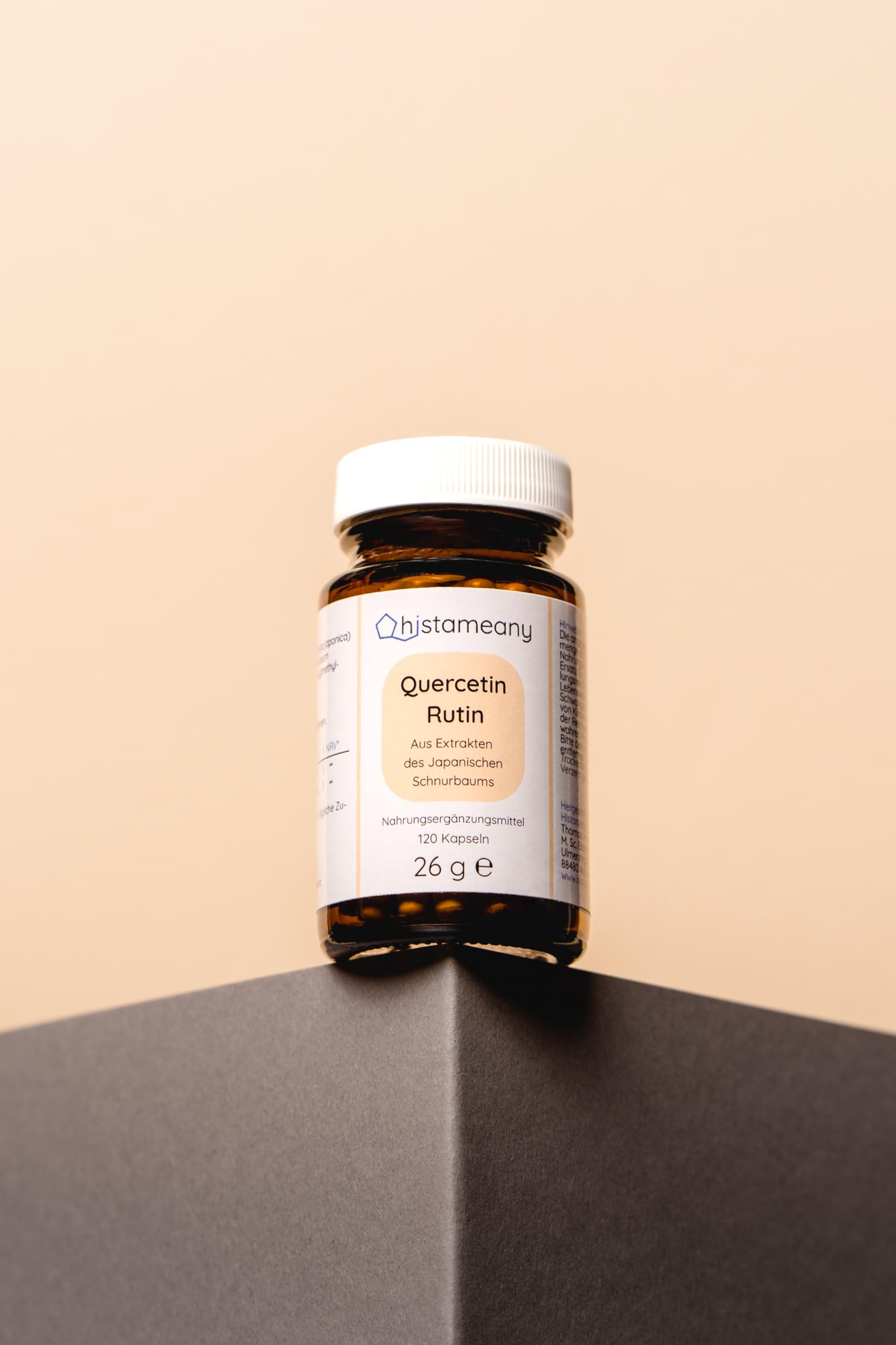 Quercetin-Rutin ohne Zusatzstoffe, 120 Kapseln (26 g)