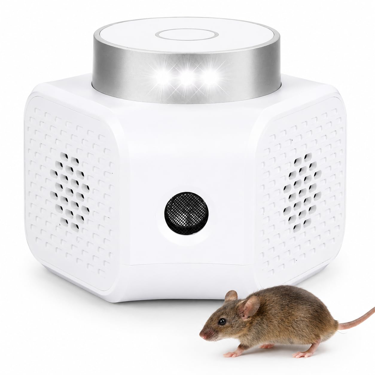 Ultrasonic Pest Repeller Plug in – White 4 Modes Rodent Repellent for Mice, Rats, Squirrels, Bats, Indoor Mouse Deterrent Device for Home, Garage, Attic, Basement, RV-image-8