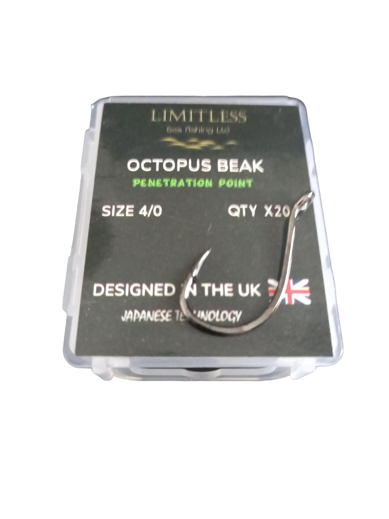 Limitless Octopus beak fishinhg hook 20pk (5/0)