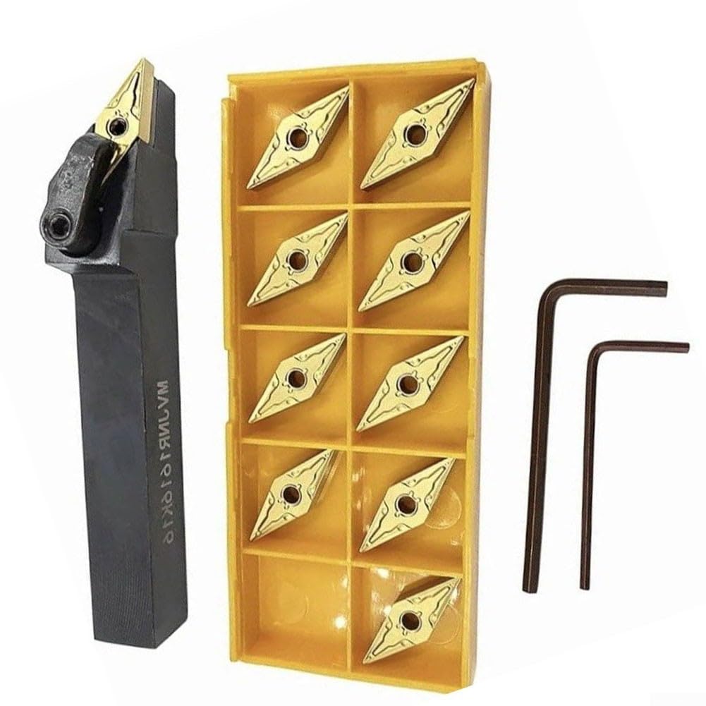 Soporte de herramientas de torneado externo de torno de 10 piezas, cortadores de insertos de carburo CNC, puntas de carburo CNC, cortador de inserción de carburo CNC, insertos de fresado de