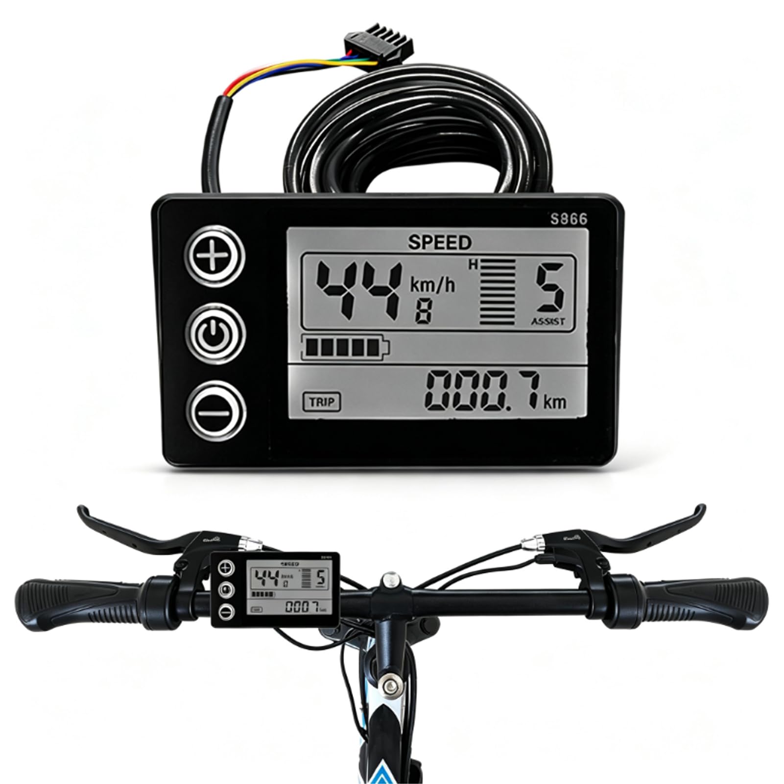 電動自転車用 液晶ディスプレイ スピードメーター MATE bike Amazon.co
