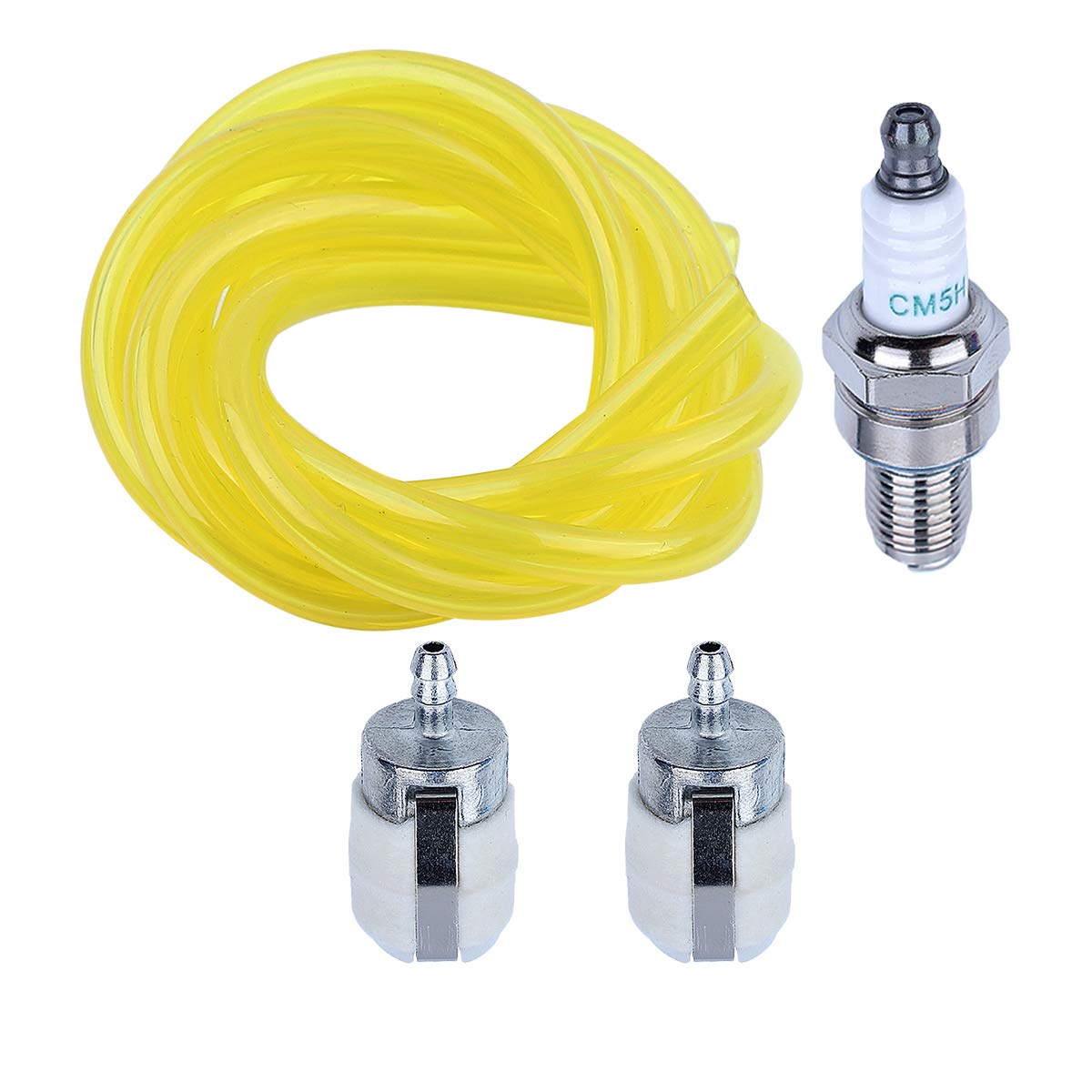 Adefol Fuel Line Hose Tube Filter Spark Plug Kit for Honda GX22 GX25 GX31 GX35 Rototiller String Trimmer Brush Cutter