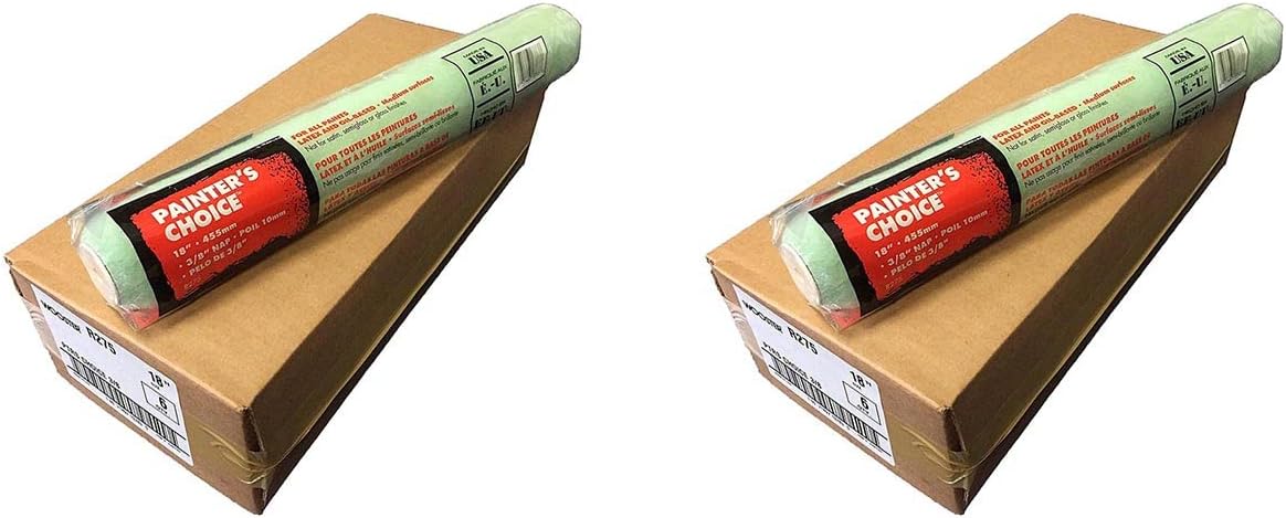 Wooster Brush R275 18 inch Painter's Choice Roller Cover, 3/8 inch Nap, Pack of 6 (Null) (Two Pack)