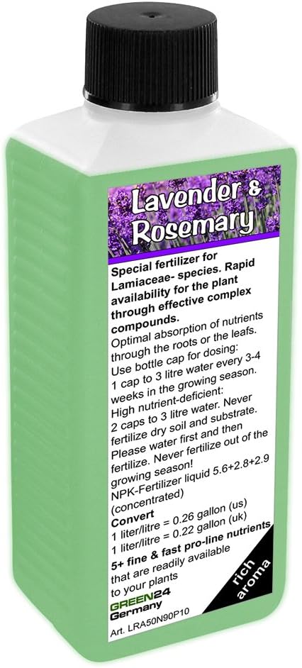 GREEN24 Lavender & Rosemary - Lamiaceae- species - Liquid Fertilizer HighTech NPK, Root, Soil, Foliar, Fertiliser - Plant Food