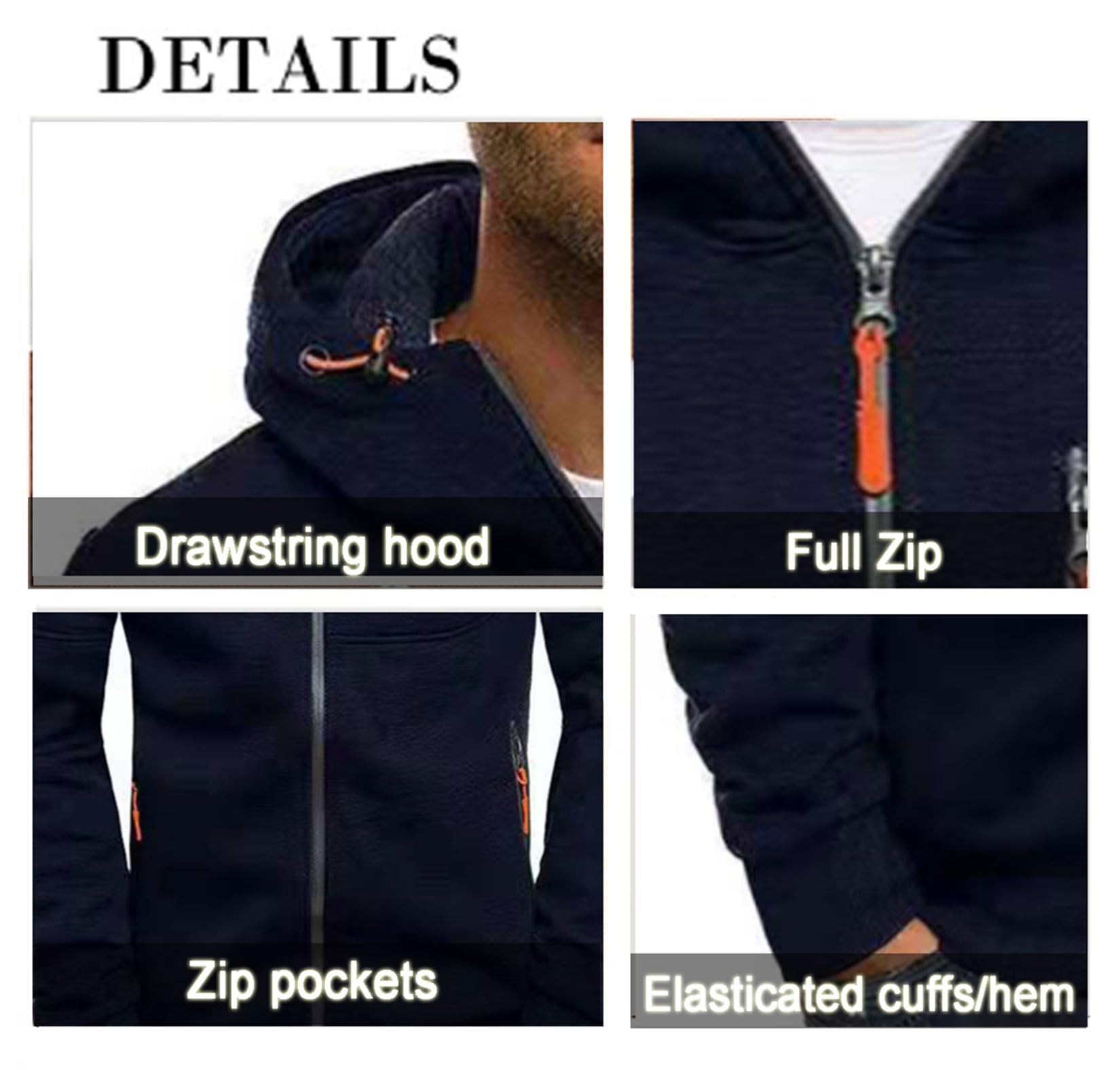 Sweat à Capuche Zippé Homme Scania - Manches Longues, 2 Poches - Pour Travail, Sport, Extérieur - Taille Asiatique (attention Au Choix)