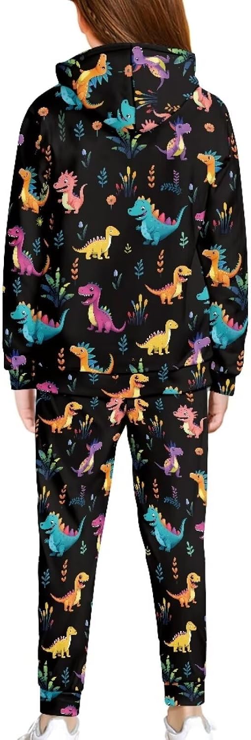 Renewold Kids Hoodie Sweatshirt Jogger Sweatpants 2 Pieces Sweatsuits Set Boys Girls Tracksuits Long Sleeve Activewear
