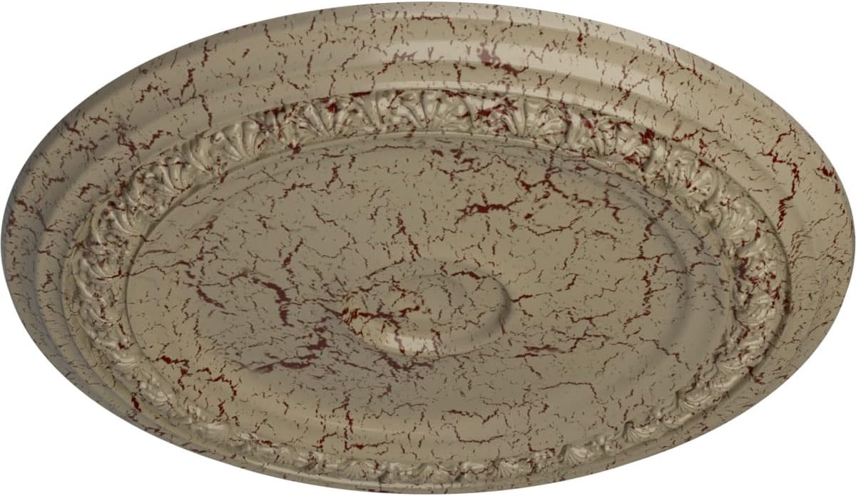 Ekena Millwork CM31CAGDC Carlsbad Ceiling Medallion, Gobi Desert Crackle, 31-1/8" x 1-1/2"