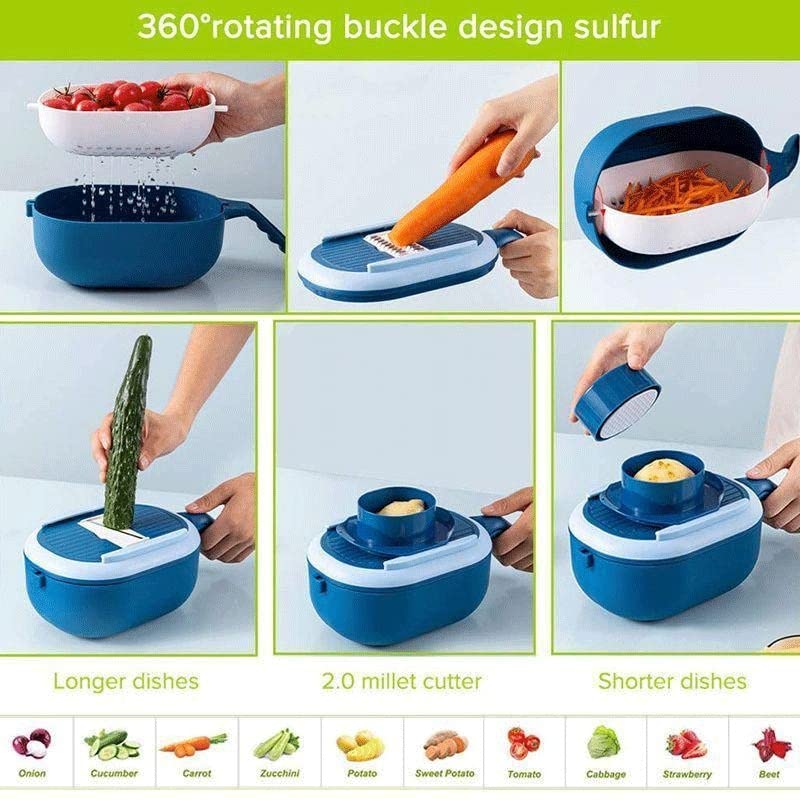 Cortador Multifuncional de Verduras con 6 Cuchillas miniatura 5