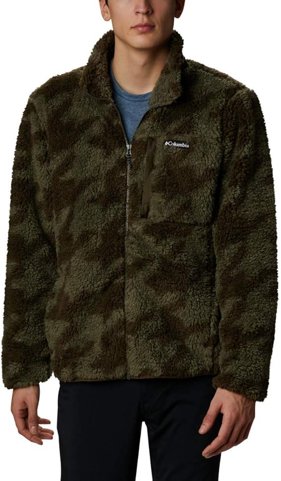 winter pass print fleece full zip