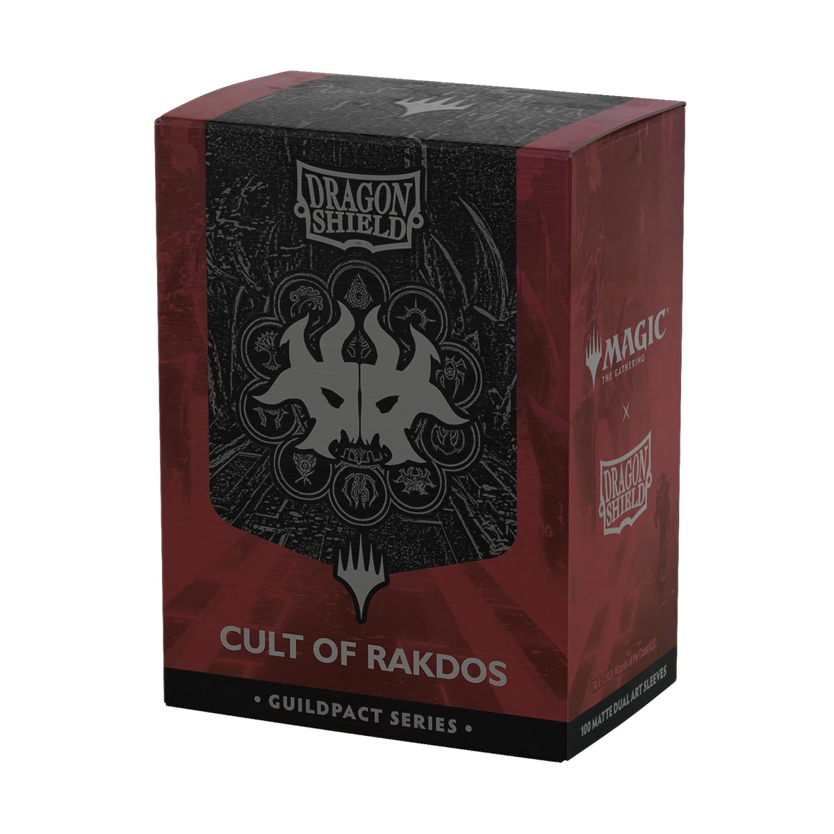 Dragon Shield | Matte Dual Art Sleeves | MTG Guildpact Series | 100 CT - Smooth & Tough Premium TCG Sleeves | Compatible with Pokemon, Flesh & Blood, One Piece & Magic the Gathering | Cult of Rakdos — image 1