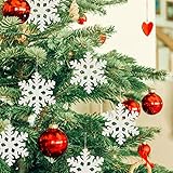 PERFEKTE GRÖßE: Die Größe der Weihnachtsbaum Dekoration beträgt 10 cm. Sie lassen sich somit ideal an Ihren geschmückten Weihnachtsbaum anhängen!
