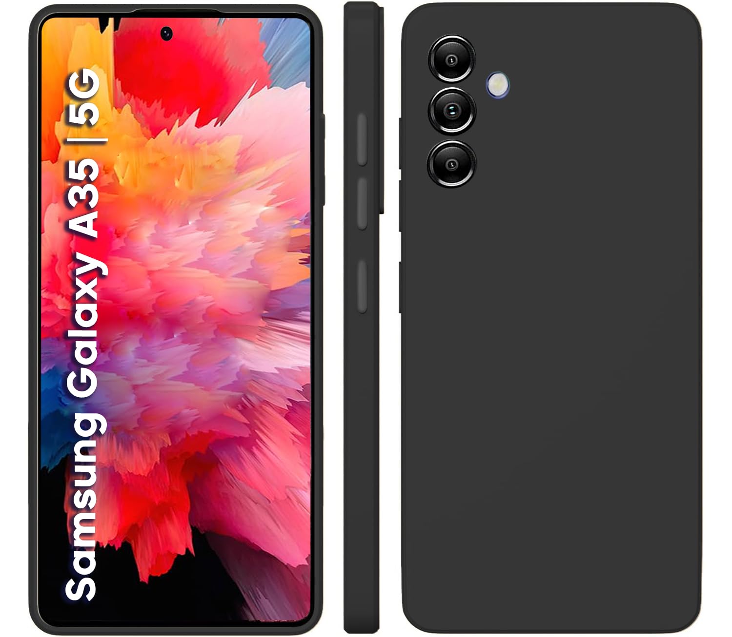 TRUEUPGRADE Compatible for Samsung Galaxy A35 5G Cover Case | Soft Silicon Rubberised Cover |Camera Protection Bump Back Cover forSamsung Galaxy A35 5G (Black) (B0D259K1F4) Amazon Price History, Amazon Price Tracker