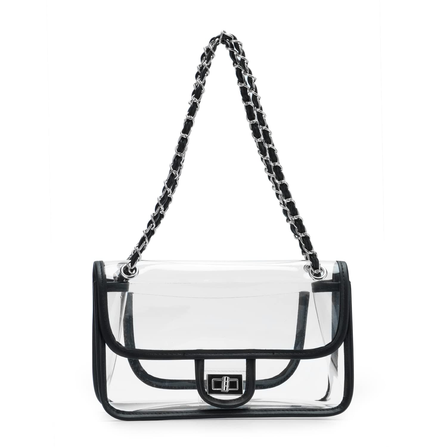 WOG2008 Clear Stadium Purse For Women - PVC Transparent Crossbody Bag For Concerts & Sports Events - View #5