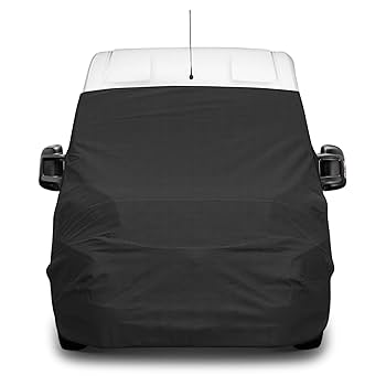 Sun Protection Car Windshield Compatible With Fiat Ducato Peugeot Boxer Citrou00ebn Jumper 2006-2025, 3 Pieces Sun Shade Windshield Protector Set With Storage Bag, 100% Occlusion