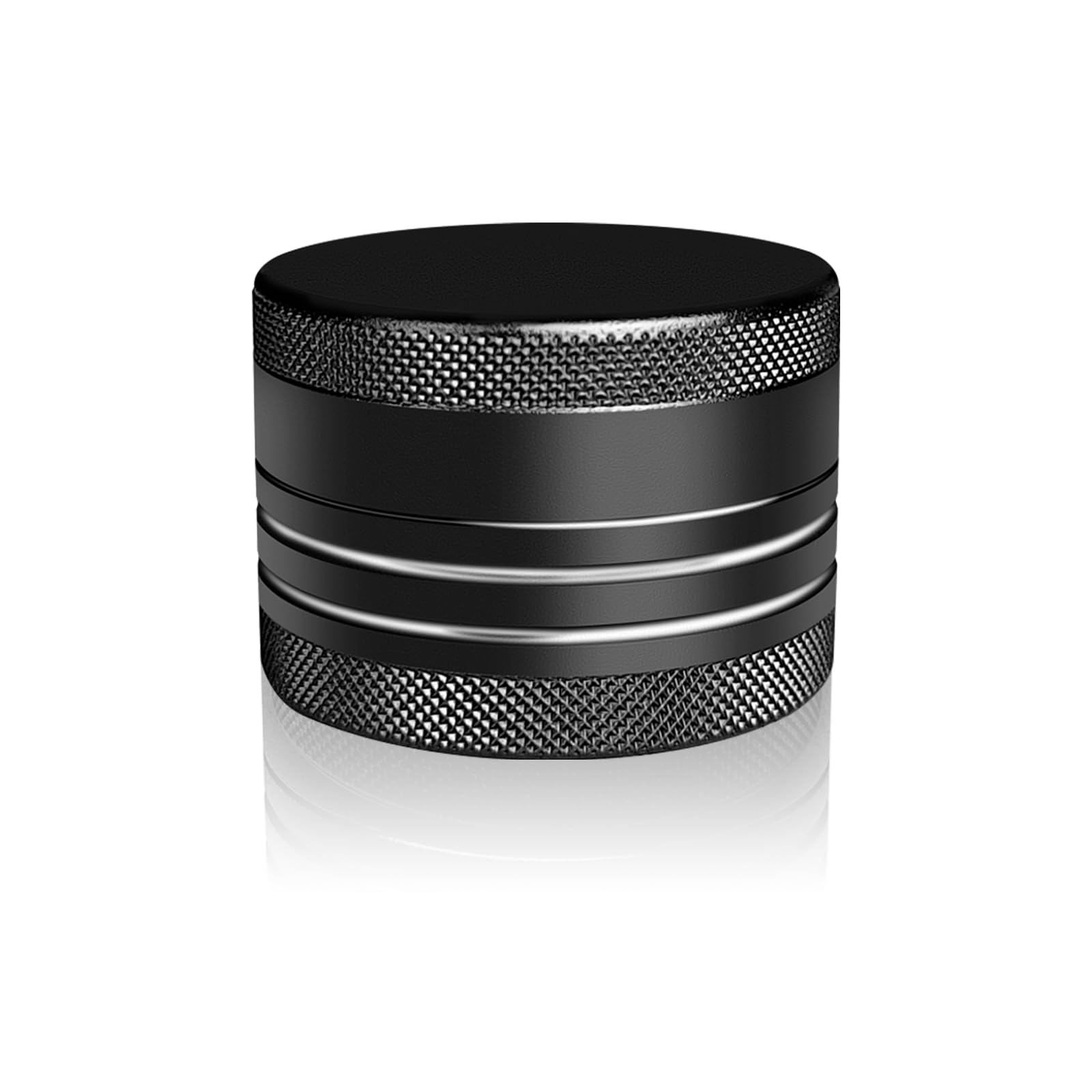 Pastillero pequeño, pastillero portátil para uso diario, pequeño pastillero pequeño, de aleación de aluminio, redondo, pequeño contenedor para pastillas, pastillero de bolsillo (negro)