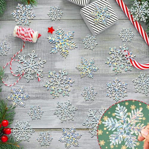 Image of Christmas Snowflakes Ornaments Decorations for Winter Holiday