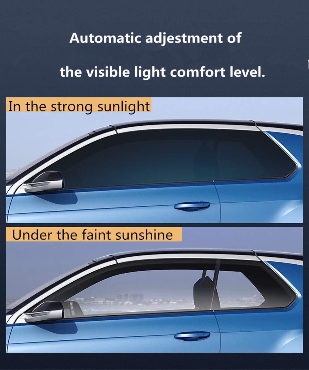 Pellicola Oscurante Vetri Auto 60 "x20" 45%-75%Vlt Film fotocromatico Nano ceramica solare Tint Sun Control Film Smart Film a controllazione otticamente Pellicola Oscurante Per Vetri Auto