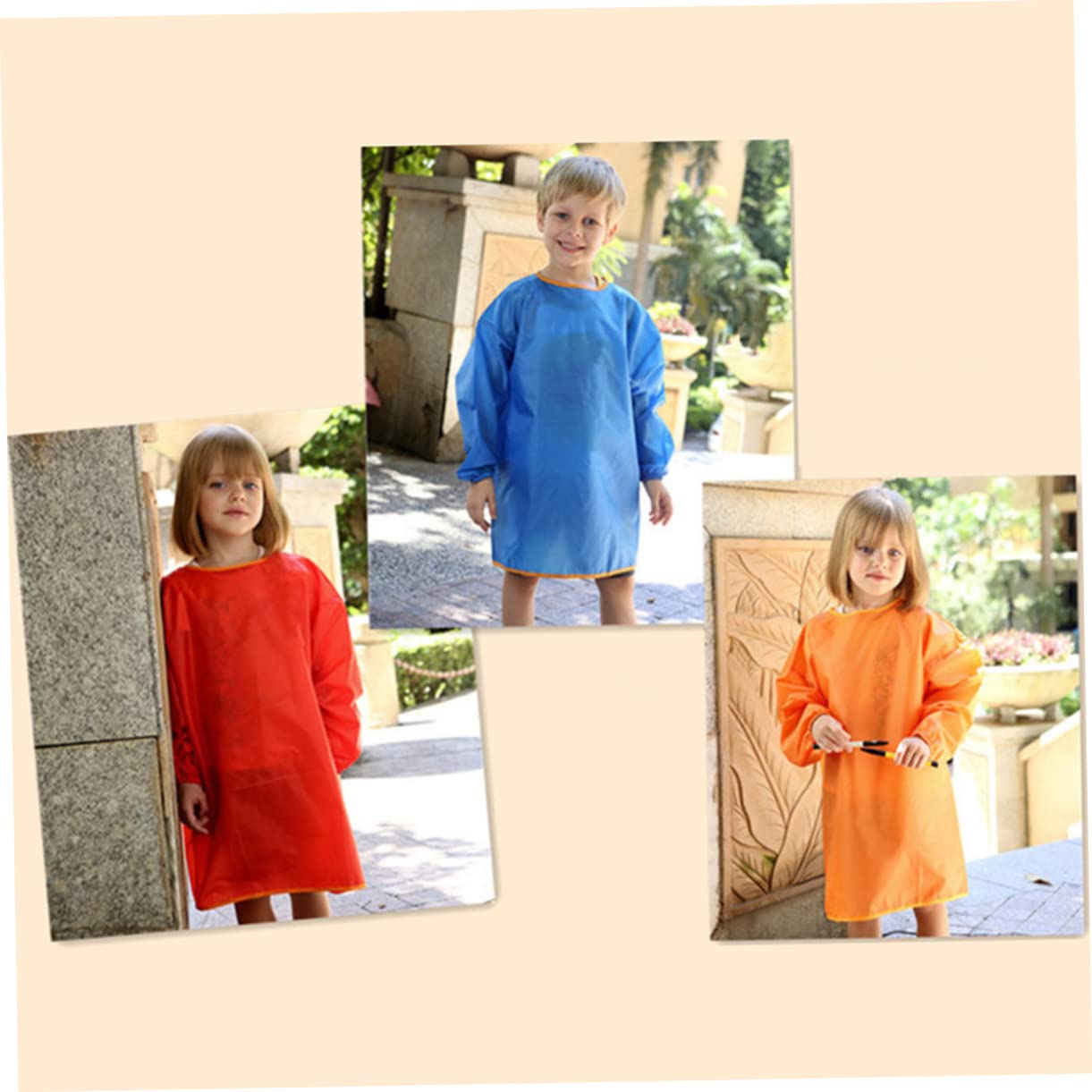 UPKOCH 3 Pezzi Tuta Per Bambini Grembiule Per Bambini Grembiule A Maniche Lunghe Per Tuta Per Bambino Per Per Per Overol Para