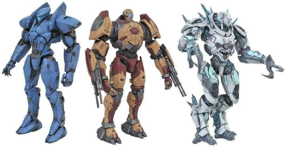 Pacific Rim 2: Ajax, Valor Omega, Jaeger Drone Series 3 Action Figure Set