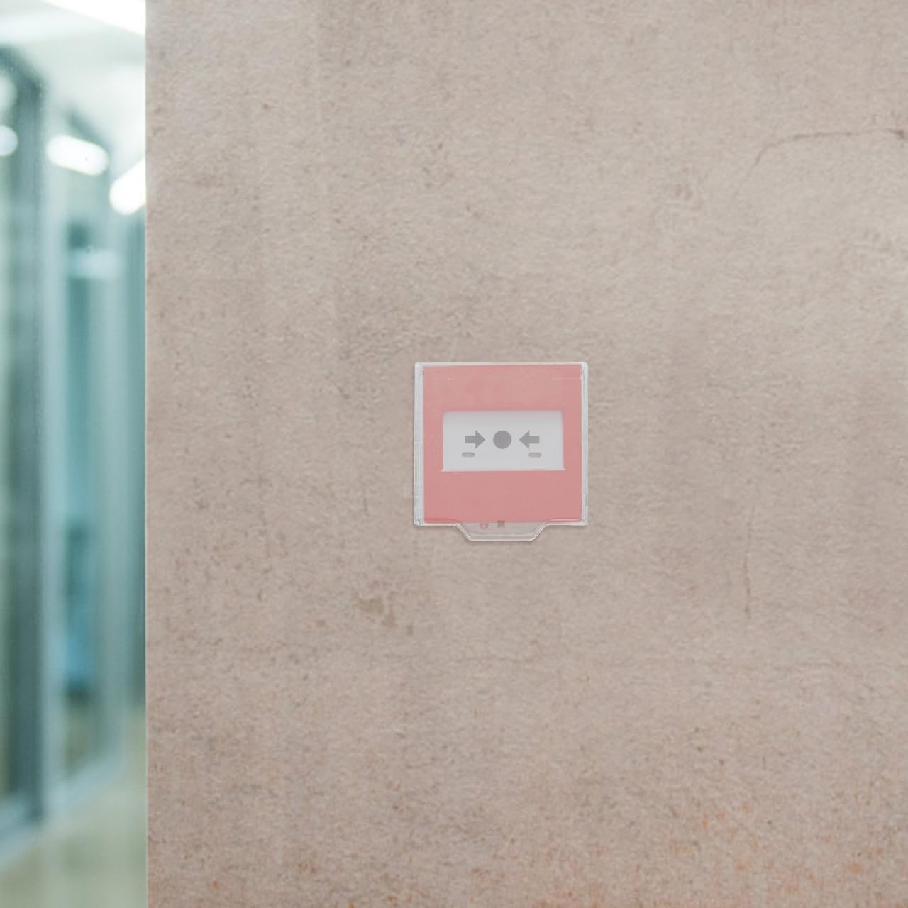 6 Pièces Couvercle de Protection Alarme Incendie - Cache Transparent Déclencheur Manuel ABS Haute Résistance, Protection Bouton d'urgence Anti-Déclenchement pour Entrepôt et Bâtiment