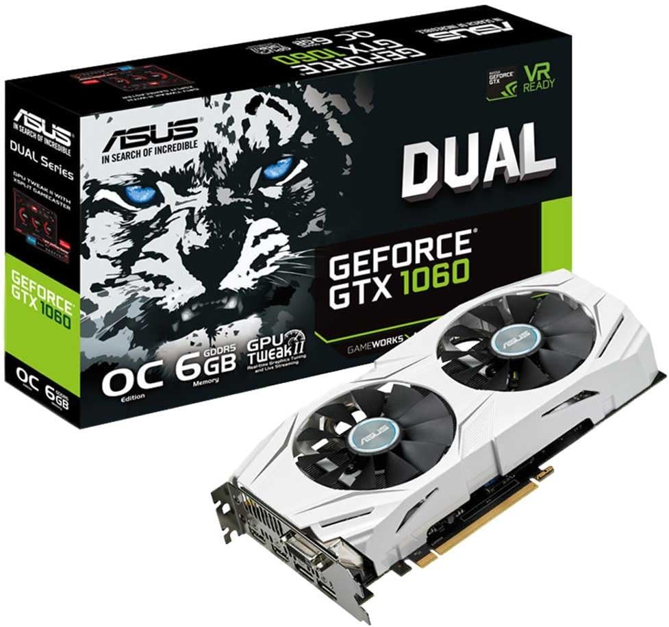 ASUS GeForce DUAL-GTX1060-O6G Scheda Grafica, GDDR5 6 GB