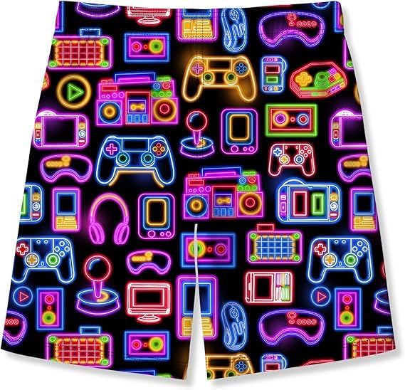 Idgreatim Teens Boys Swim Trunks Quick Dry Beach Swimwear UPF 50+ Board Shorts with Mesh Lining 6-14 Years - Image 4