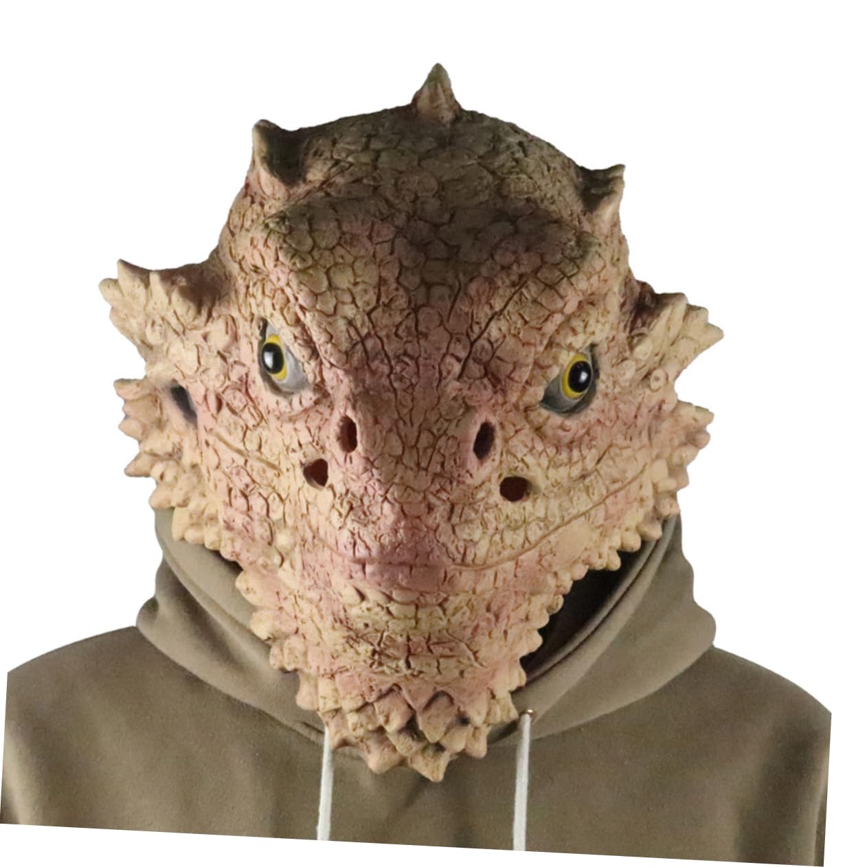 TOYANDONA 1pezzi Maschera Da Lizard Per Halloween Testa Animale Realistica Per Feste e Costumi Accessorio Divertente Per Carnevale e Eventi Festivi