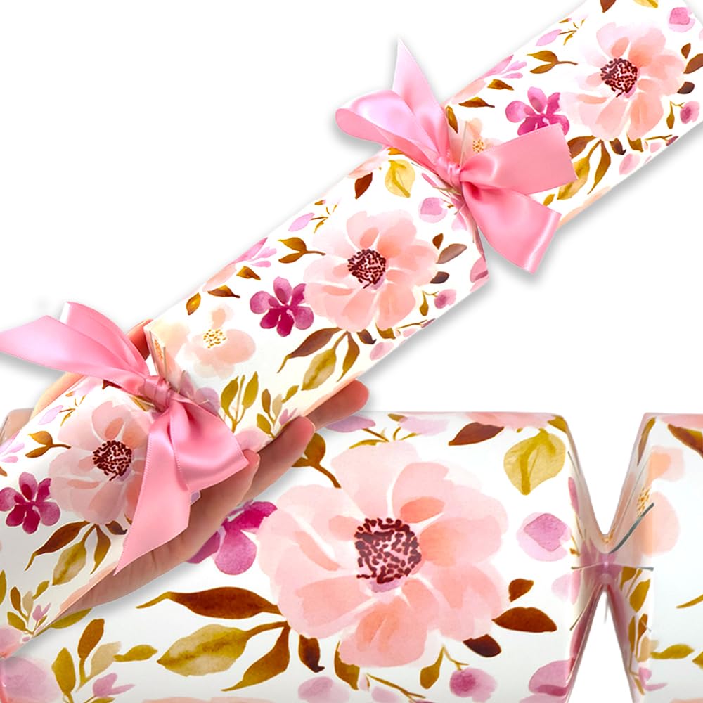 Pink Florals | Cracker Making Craft Kit | Makes 2 Large Crackers