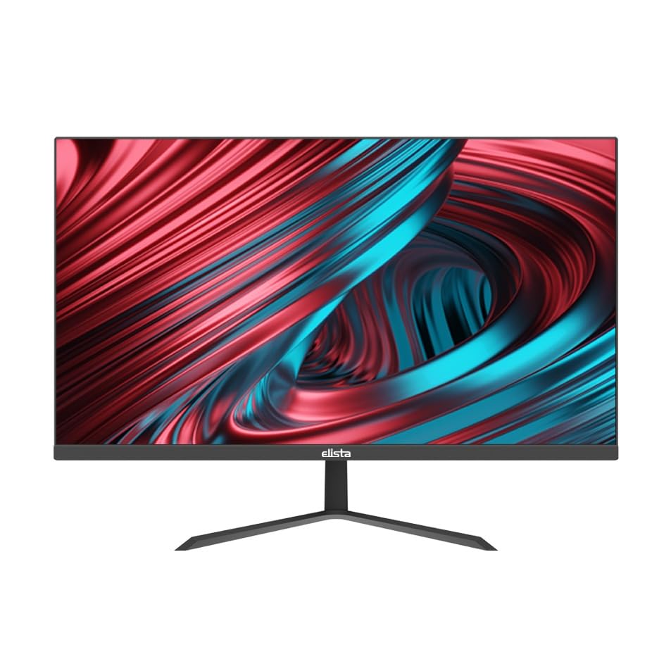 Elista 21.5 Inch (54.61 cm) Full HD Bezel Less LED Monitor | IPS Panel | Frameless |1920 X 1080 Pixels | 250 Nits | HDMI & VGA Input | 16.7 M (8Bit) Color | Metal Stand |