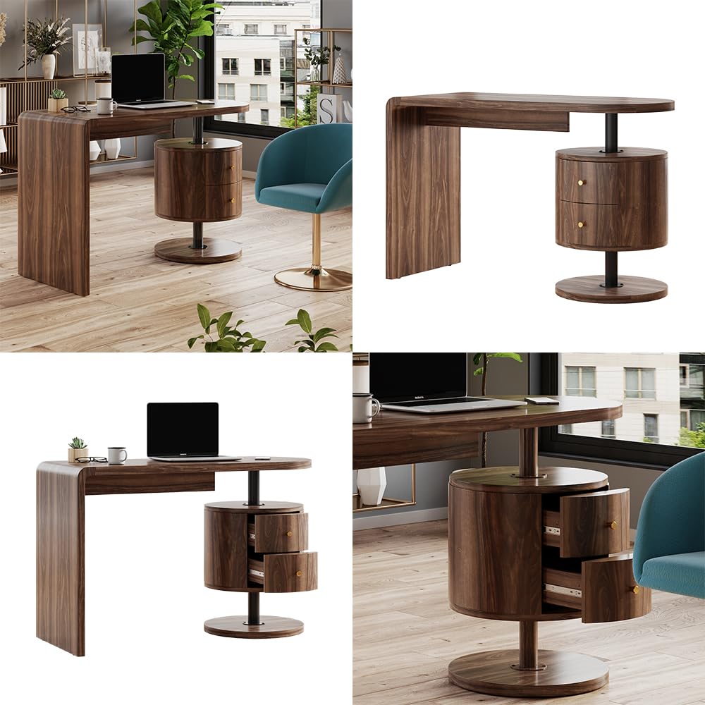 Vicco Schreibtisch Lara, Eiche rustikal, 120 x 50 cm
