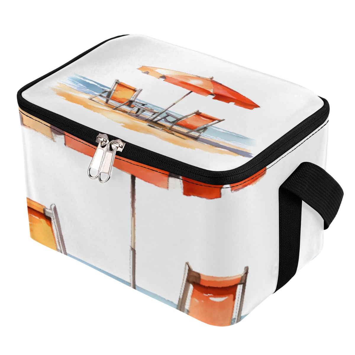 GzLeyigou Lunch Bags for Women Men 9 Cans,Hawaii Beach Summer Hot & Cold Food Delivery Bag Insulated Grocery Bag Insulated Lunch Box Beach Chair Cooler Bag for Office Work Picnic Beach