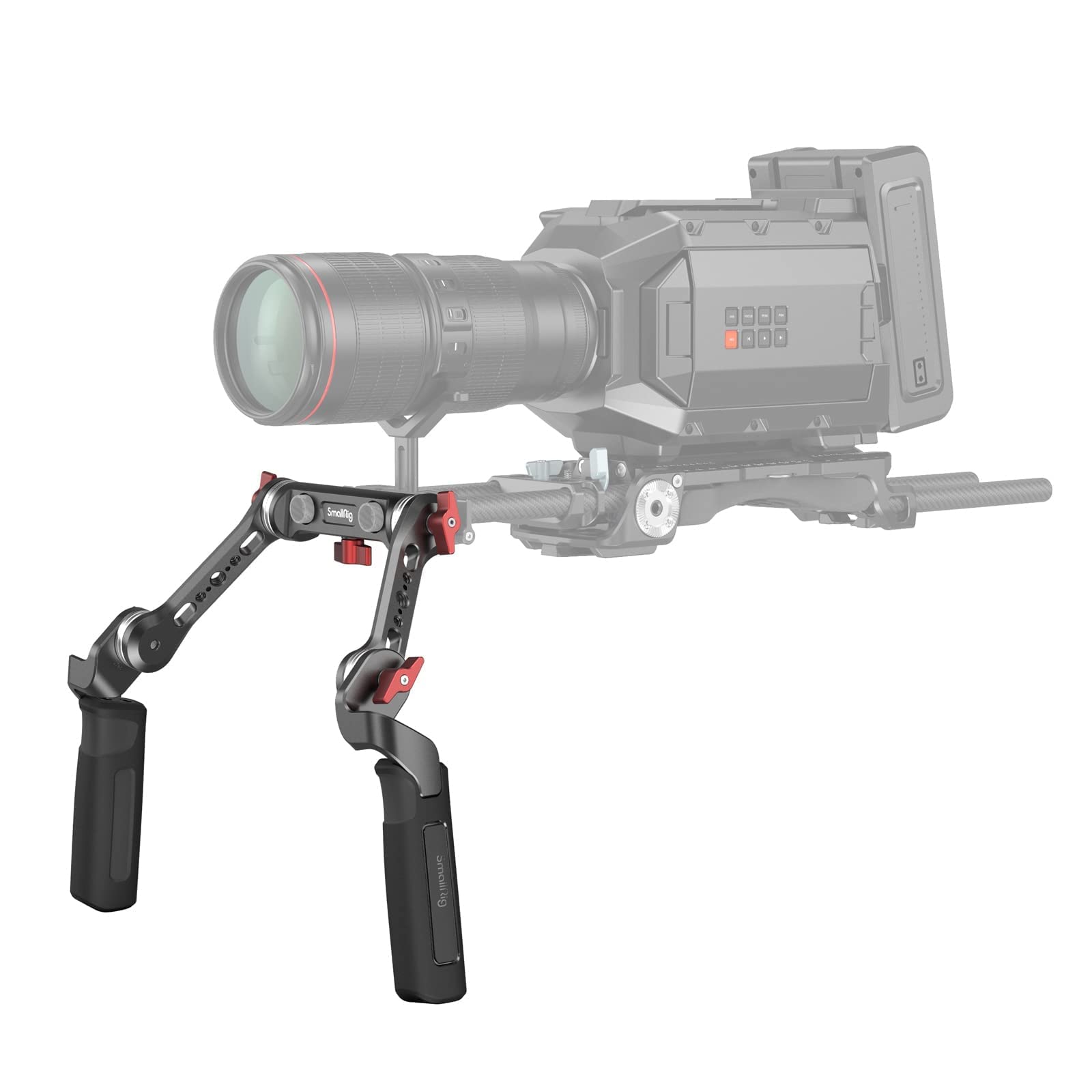 SMALLRIG Poignée Kit, Support Epaulière Rig pour 15mm Rod Clamp Système avec Bras d’Extension Poignée - 2002F