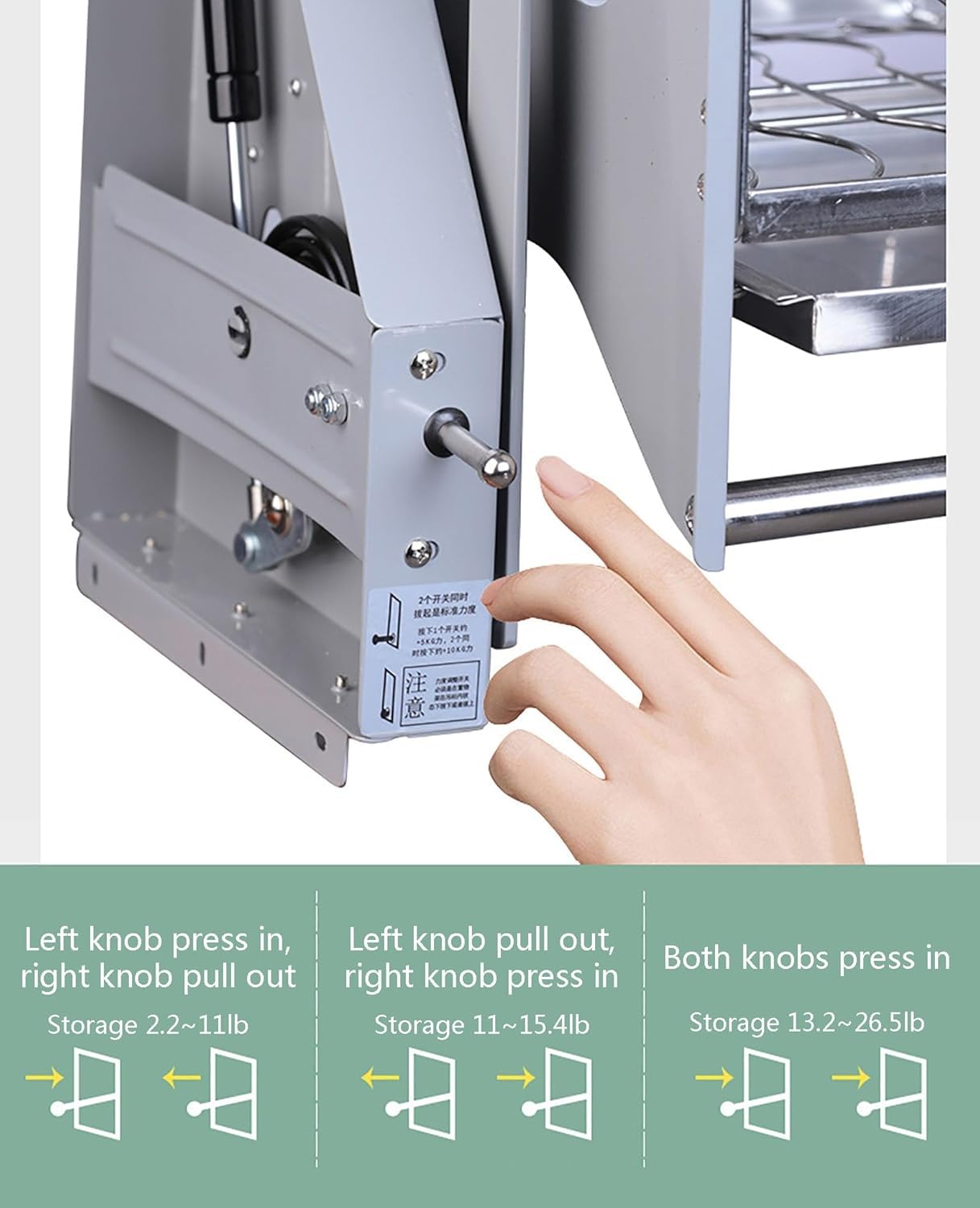 Scaffale scorrevole a parete resistente, regolabile, estraibile per mobili da cucina, soluzione salvaspazio per riporre oggetti, design facile da estrarre