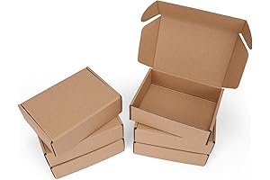 7x5x2 Small Brown Gift Boxes Set of 6