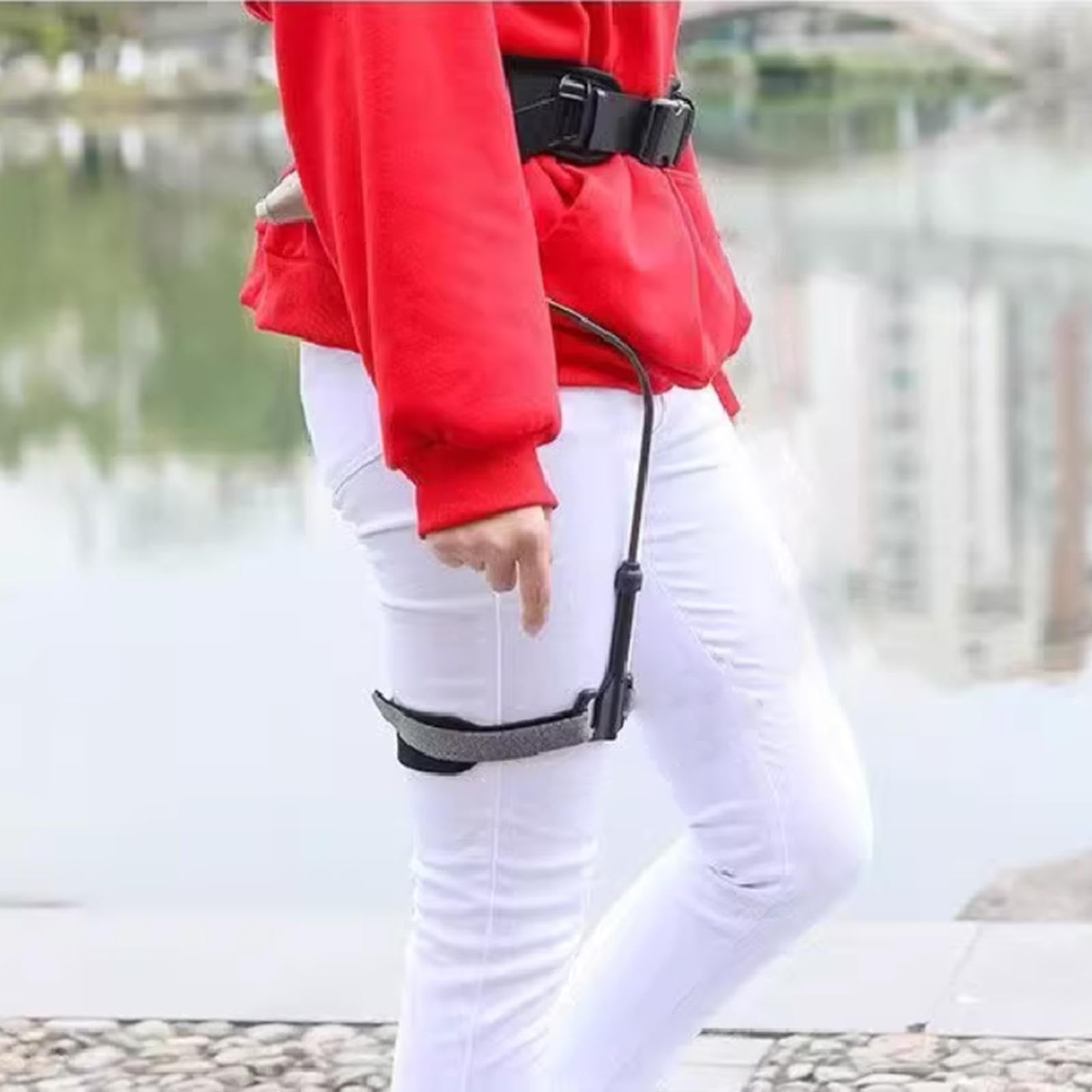 Esoscheletro per la deambulazione delle gambe, ergonomico, indossabile, regolabile, per, per aiutare arti inferiori a camminare, Gamba Destra