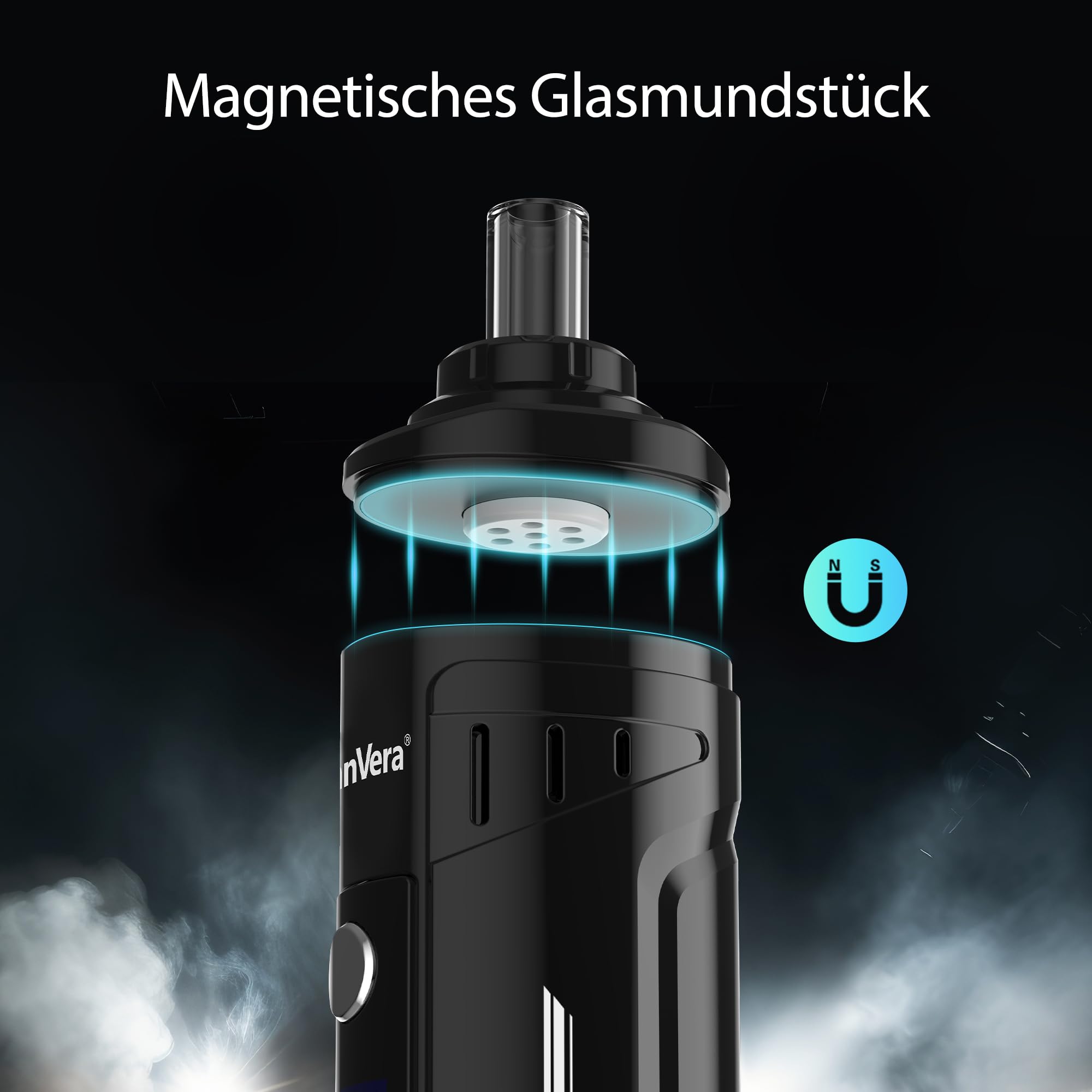Vaporizer Kräuter | Duales Heizsystem | Haptischen Feedbacks | Präziser Temperatureinstellung | Keramik Kammer | LCD Farb Display | Timer