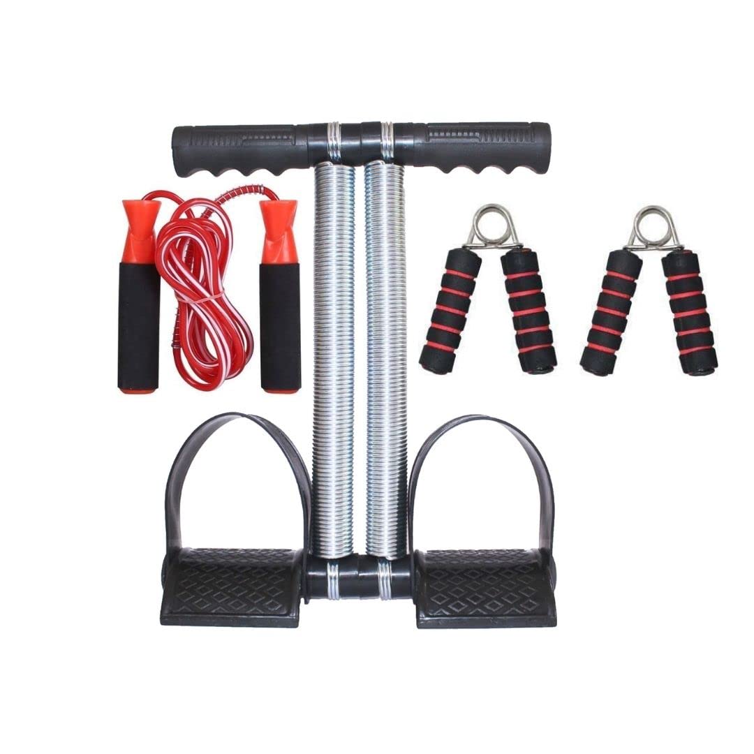 AJRO DEAL Tummy Trimmer double Spring Ab Exerciser, Skipping Rope and Hand Grip Combo (B09V16CN1V) Amazon Price History, Amazon Price Tracker