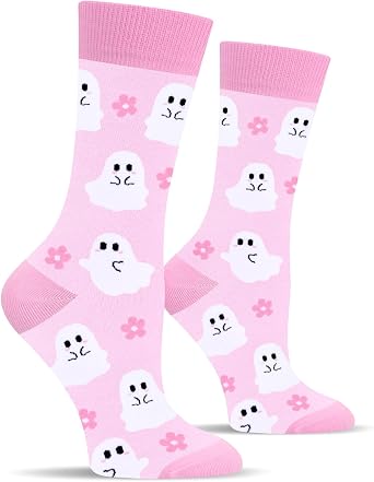 Funny Halloween Socks for Women Teen Girls-Crazy Novelty Dress Crew Socks - Halloween Stockings Costumes Gifts