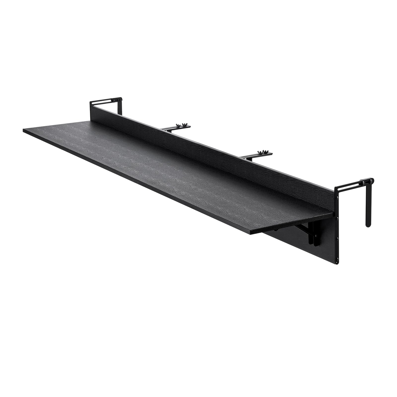 VEVOR Balkontisch, 1500x300 mm, klappbarer Balkonhängetisch, Klapptisch für den Außenbereich, 22 kg Tragkraft, passend für Geländer von 2,54 bis 15 cm, Serviertisch für Terrasse und Deck