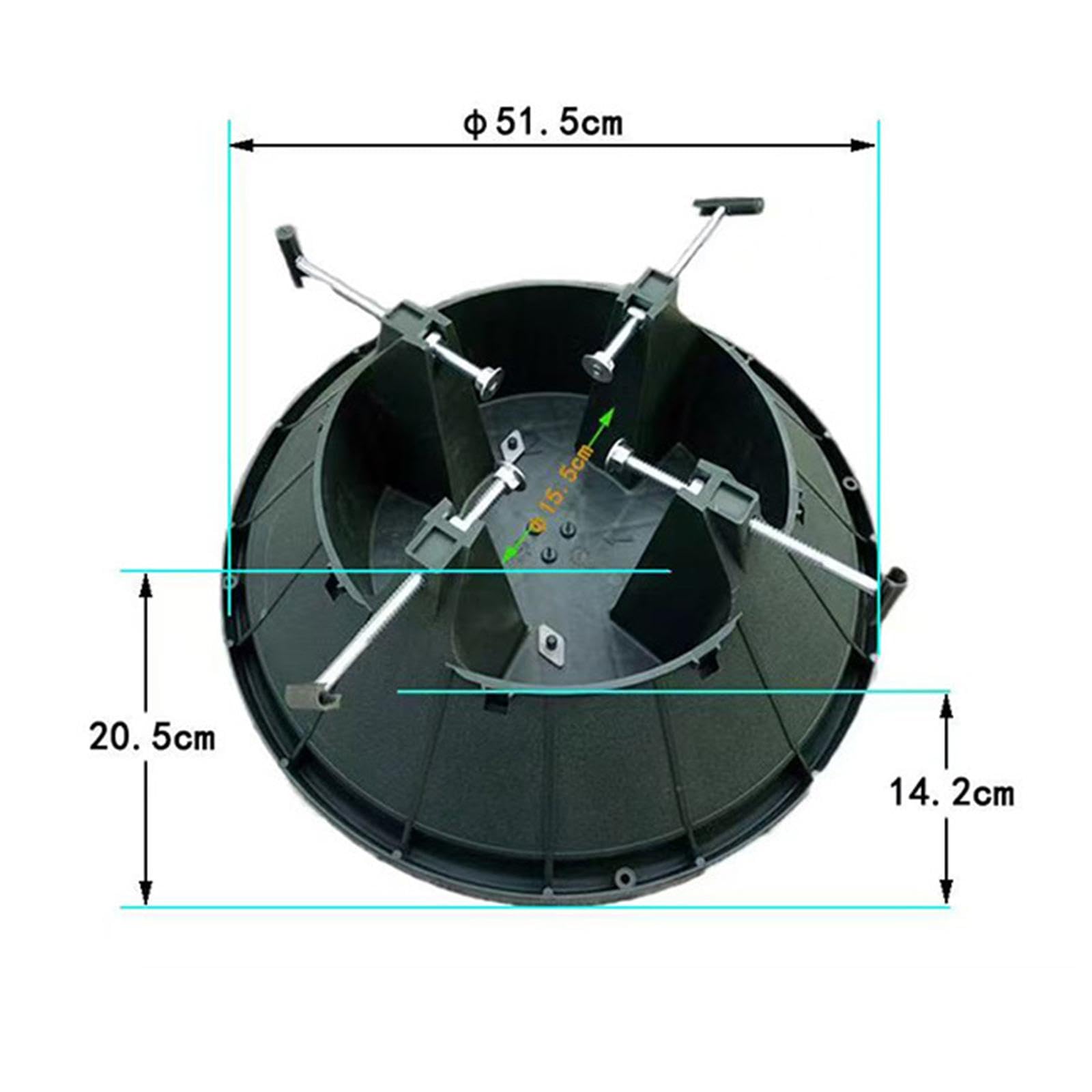 TISHITA Support de Sapin de Noël Support Arbre de Noël Socle Robuste Pied Stable Réservoir d'eau Matériau PP Adapté Aux Familles Décoration Saisonnière, L
