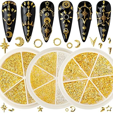 HNUIX 3D Nail Art Charms Cover