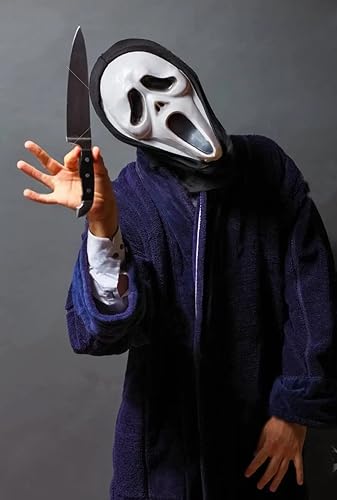 Miniatura 5 de VZQI Michael Myers - Cuchillo clásico de Halloween, 2 piezas, cuchillo de sangre de terror, cuchillo de carnicero