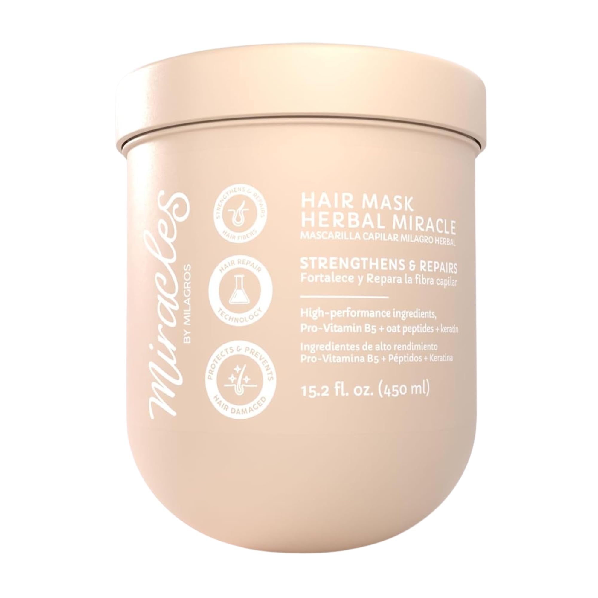 Herbal Miracle Repair Hair Mask – Intensive Hair Repair & Hydration – Strengthens, Protects & Restores Damaged Hair – With Pro-Vitamin B5, Oat Peptides, Keratin & Vitamin E Microbeads