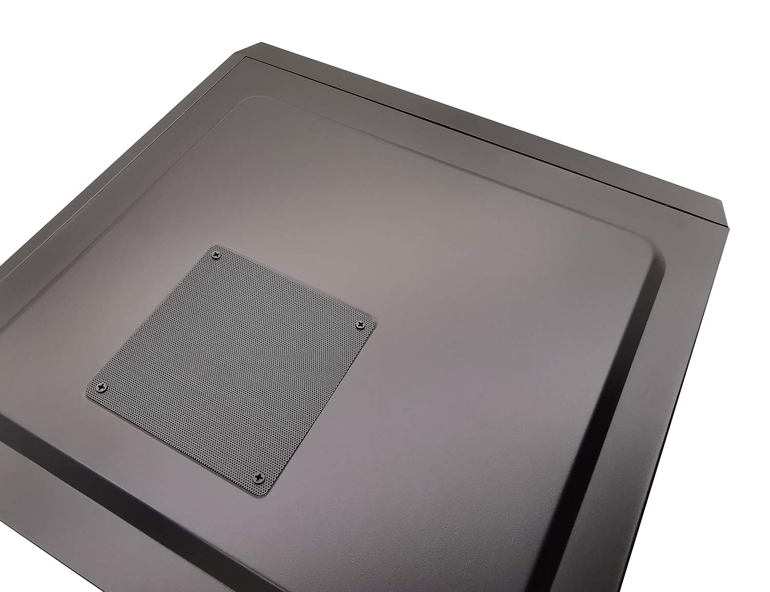 Carcasa para computadora de PC de 4.724 in, pantalla de filtro de polvo, a prueba de polvo, con tornillos, malla de PVC ultrafina, color negro, paquete de 10 6