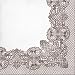 Decorline- 20 Servilletas de papel ' Royal Lace marronne'- 33x33 cm- 3 capas