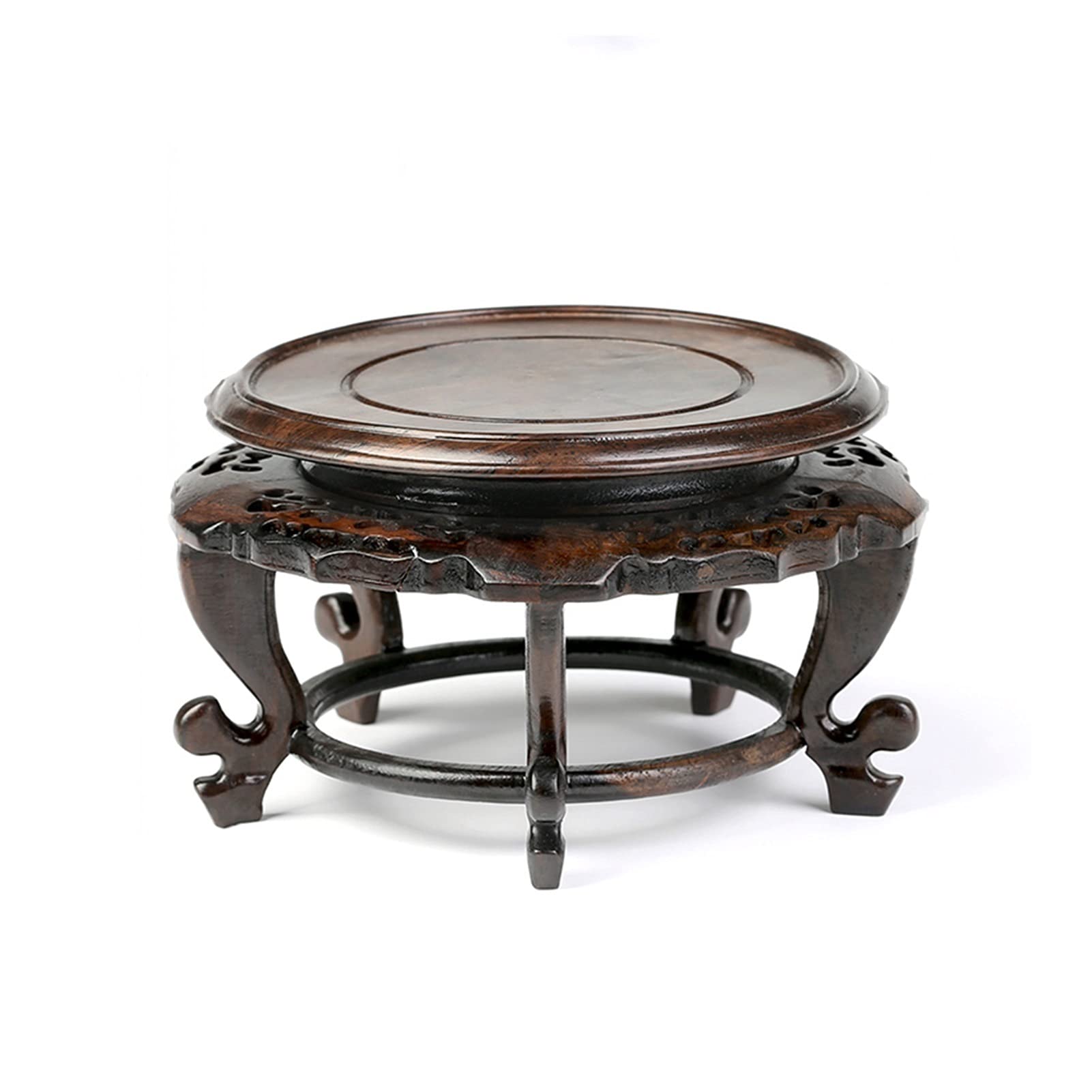 SnamicE Plant standPlant Base Stand, Carved Flower Pot Base, Decoration, Solid Wood, Base, vase, Wooden Base, Wooden Craft Bracket, Base Stand to,
